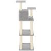 Exclusive House - Cat Tree with Light Grey Sisal Scratching Posts 118.5 Cm