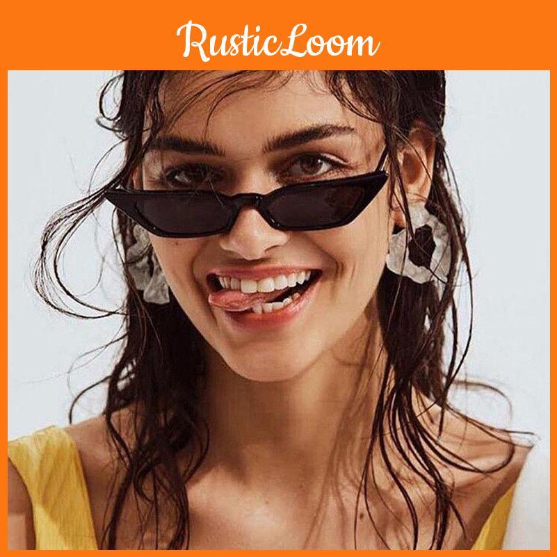 Elegant Women Cat Eye Design Sunglasses With Retro Small Eyeglass And Uv Protection