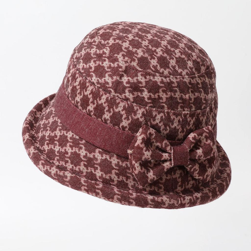 The New Casual and Versatile Octagonal Hat with Checkered Pattern for Autumn and Winter. The Middle Aged and Elderly Hats Are Thickened and Warm