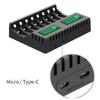 Rechargeable Battery Charger 8 Slot LCD Indicator for aaa/aa Battery Charging