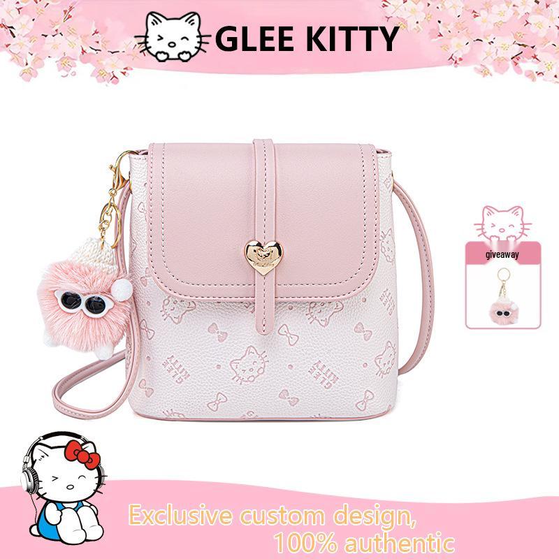 

GLEE KITTY Luxury Cute Women s 2025 Embossed Crossbody Bucket Bag 18*9*17 cm