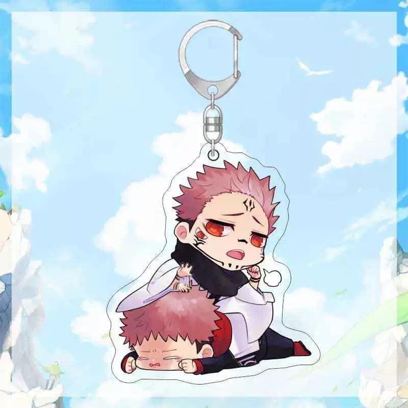 Anime Geto Suguru Ryomen Sukuna Fushiguro Toji Nanami Kento Okkotsu Yuta Inumaki Toge Acrylic Keychains Pendants Figure Toy Gift