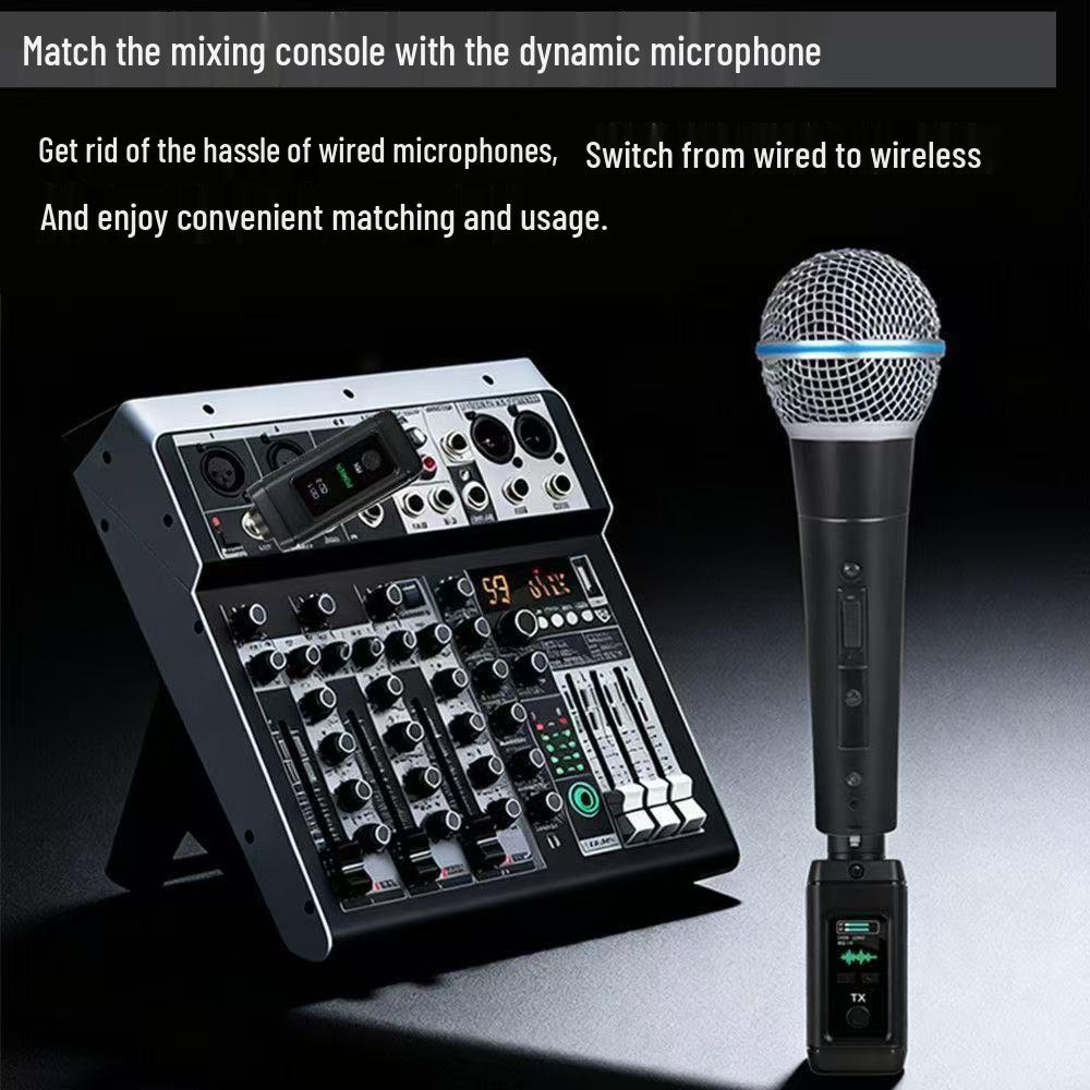 Wireless Transmitter Receiver for Electric Guitar, Saxophone, Bass - Audio Transmission Cable