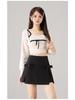 2025 Sweet Bow High-Waisted A-line Slimming Skirt-Pants for Long Legs