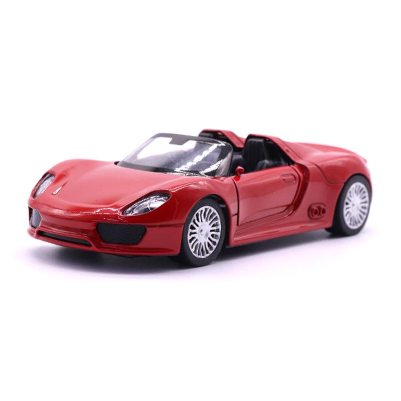 

1:32 Porsche 918 Alloy Car Детская игрушечная модель автомобиля красный