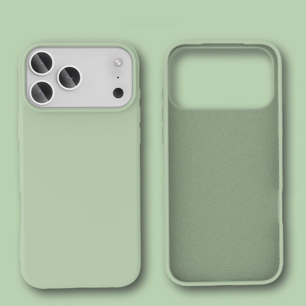 Stoßfeste weiche Flüssigsilikon-Handyhülle für iPhone 17 Air 16 16E 15 14 13 12 11 Pro Max Plus Hautgefühl Schutzhülle