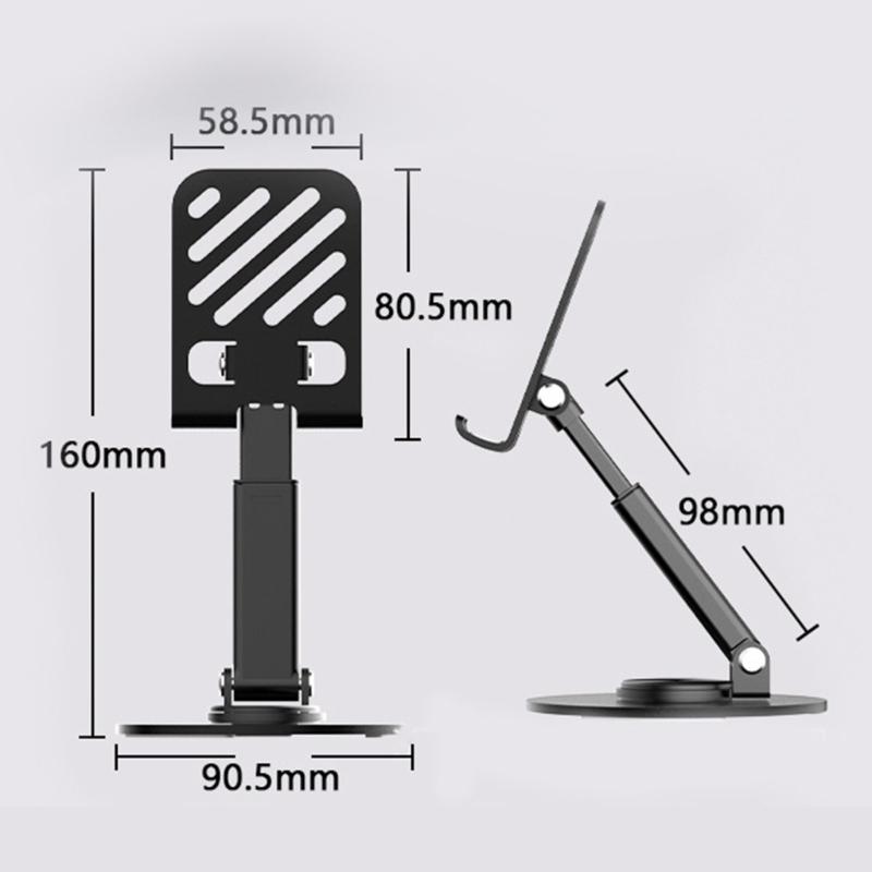 Multifunctional Mobile Phone Tablet Bracket 360 Degree Rotating Cradles Foldable Cellphone Holder Desktop Support Stand