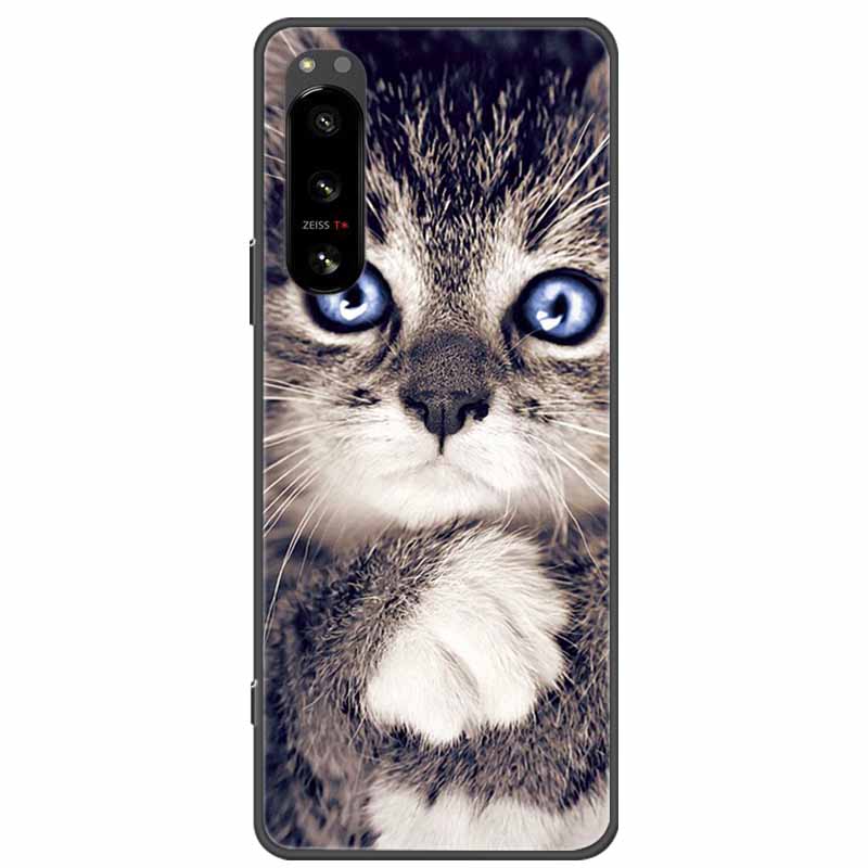 For Sony Xperia 5 III Case Soft TPU Cute Cats Silicone Protective Cover for Sony Xperia 5 II Phone Cases Xperia5 Cartoon Fundas