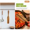 Long Handle Kitchen Wooden Turner Cooking Spatula Non Stick Multifunction Household Cooking Tool Wood Turner Kitchen Shovel