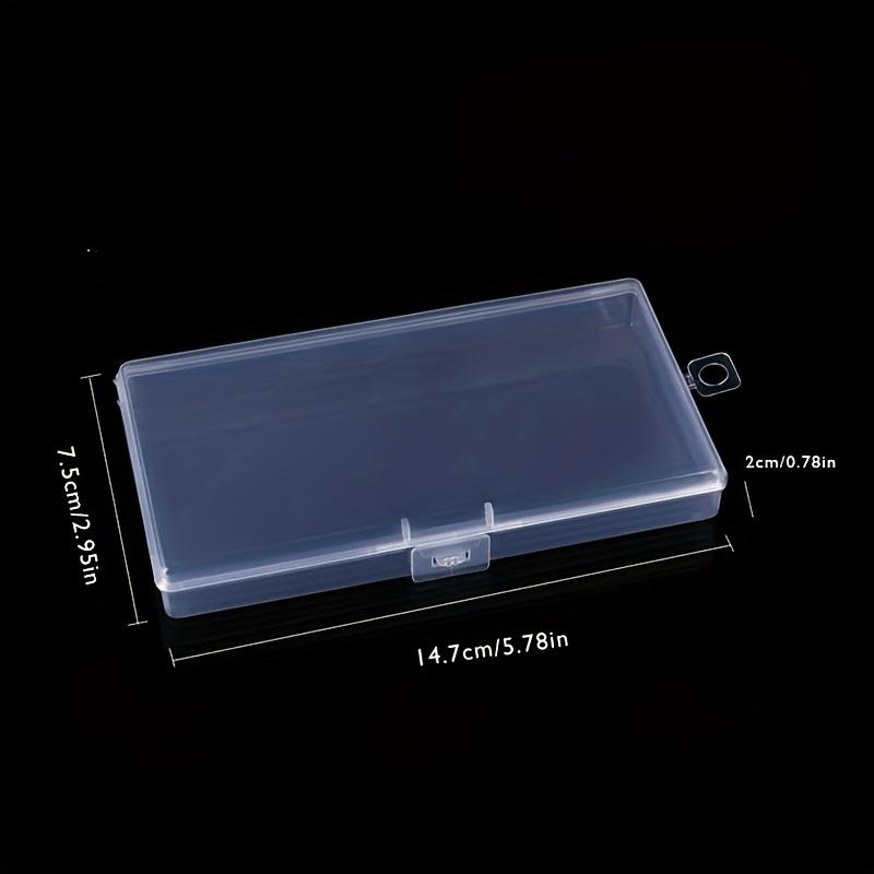Minimalist Clear Storage Box 2pcs, Desk Organizer for Stationery, Workspace Essentials, Office & School Supplies Container
