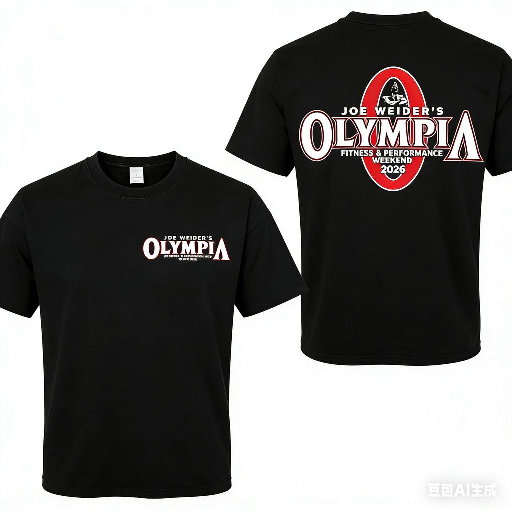 2026 Olympia Gym Unisexs Vintage Graphic T Shirt Unisex Summer Fashion ONeck Short Sleeve Tshirt Casual Sports Cotton Tee Top