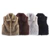 Women's autumn new casual street fashion vest vest faux fur top
