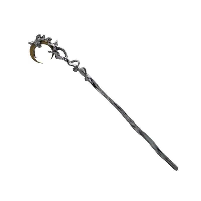 2025 New Black Crystal Moon Hair Stick For Women Vintage Chinese Style Chopstick Shaped Hairpin Headdress Hair Accessories