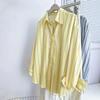 Striped Fashion Long-sleeved Shirt, Lapel Loose Casual Commuter Temperament Versatile Top