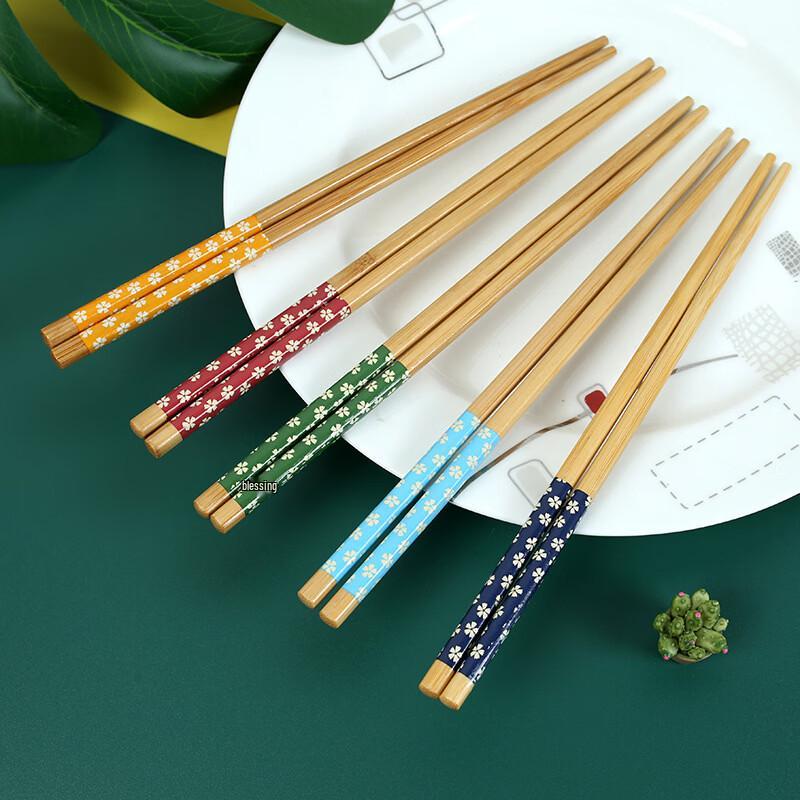 Japanese Style Printed Bamboo Chopsticks