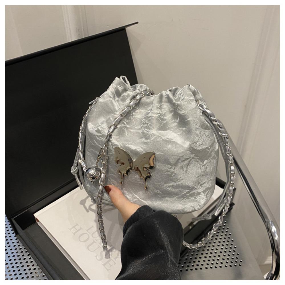 

Summer small bag women s bucket bag design sense niche design chain messenger bag fashion explosion small mobile phone bag 18*18.5*16