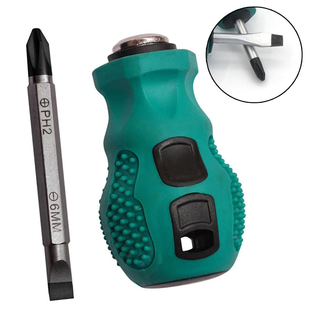 Chave de fenda magnética 2 em 1 conveniente cabeça dupla