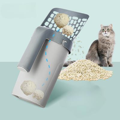 Cat Garbage Shovel Pet Filter Cleaning Toilet Garbage Collector Cat Garbage Bin Self-cleaning Container