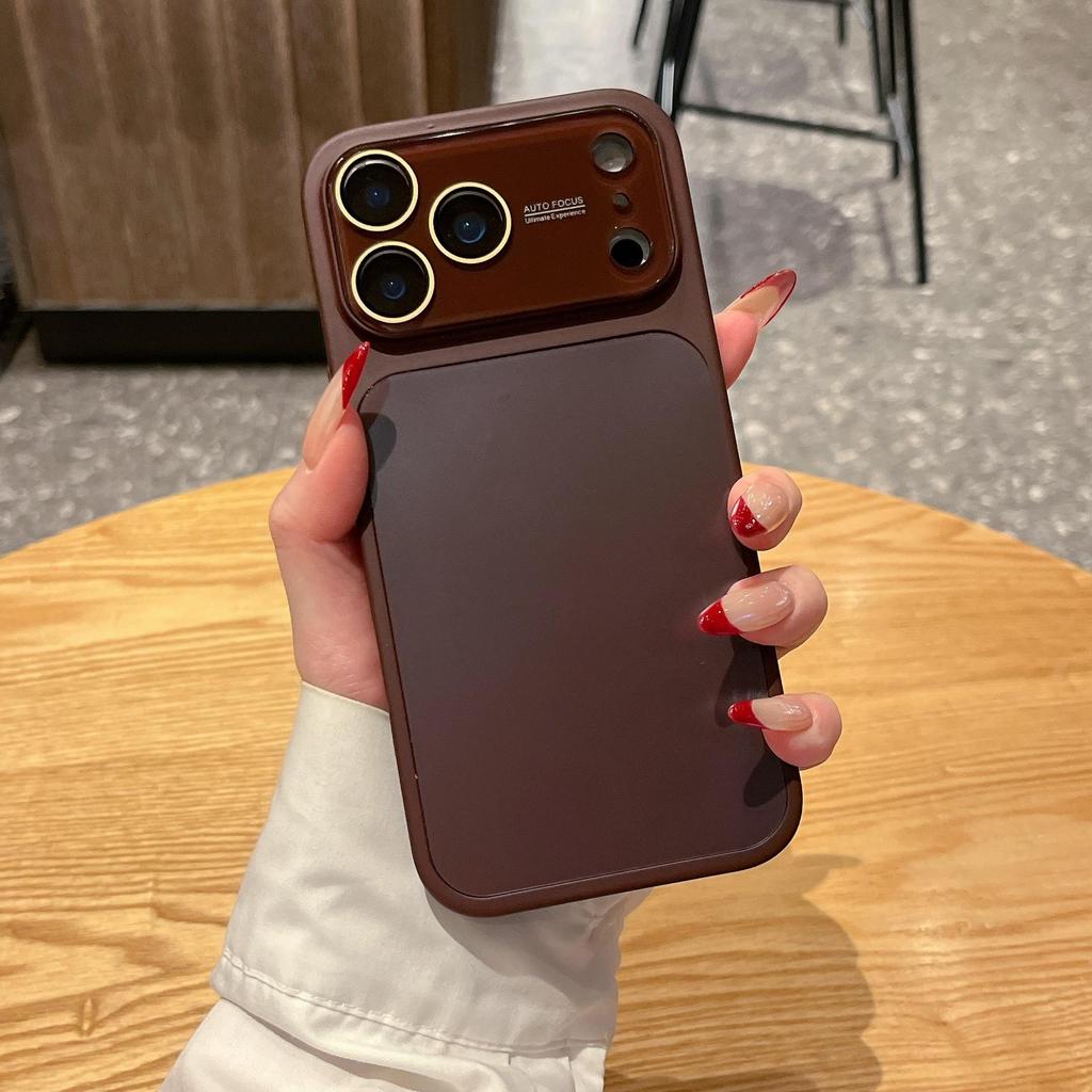 AG Frosted Solid Color Window Case for iPhone 17 Pro Max/16