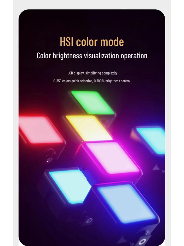 Ulanzi VL49 RGB Portable Mini Fill Light for Photography, Live Streaming, and Selfie Cameras
