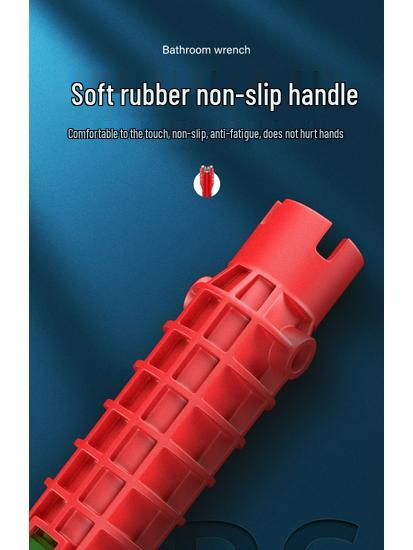 Eight-in-One Multifunctional Faucet & Pipe Wrench Tool for Bathrooms