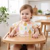 Oil-resistant Material Feeding Bib Reusable Fabric Full Body Cover Bib  Toddler Feeding