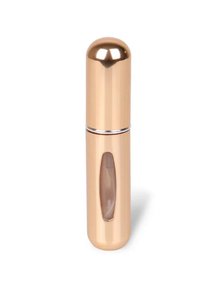 1/5PC 5ml Portable Refillable Perfume Bottle Liquid Empty Container Mini Aluminum Spray Alcochol Atomizer for Travel