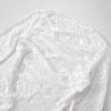 Backless Lace Floral Sheer Slimming Long Sleeve Street Style Dress