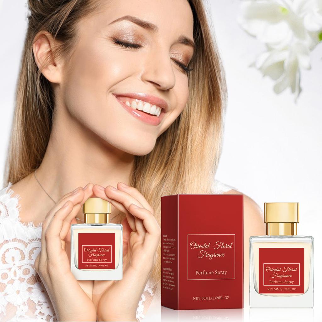 Oriental Floral Perfume SprayUnisex Perfume For Women And MenEau ParfumLuxurious Floral Scent Saffron Jasmine Amber Fir Cedar Long-lasting50ml
