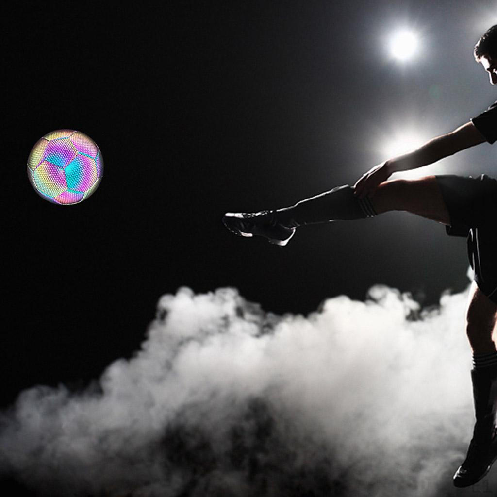 Ball ( Kids, Youth, Size 5 Adult/PRO) - Flash Holographic Reflective and TPU Rubber EVA Balls