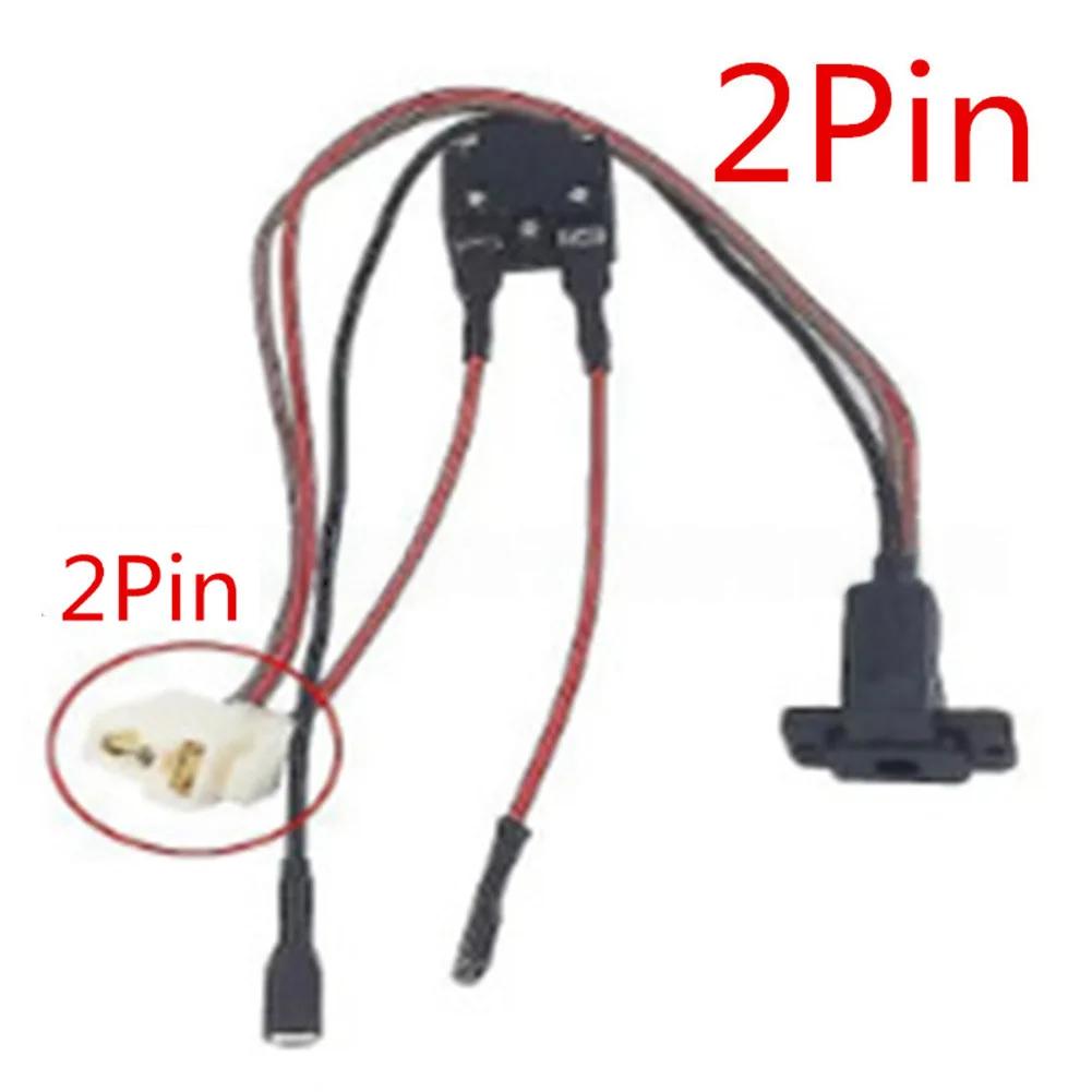 1pc Children Electric Vehicle Charger Socket 6V/12V/24V Round Children's Electric Car Charging Port With Integrated Fuse Protect