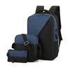 Set of 3 Laptop Backpack Large Capacity Business Daypack Portable Travel Commuting Bag with USB Charging Port Fit 15.6