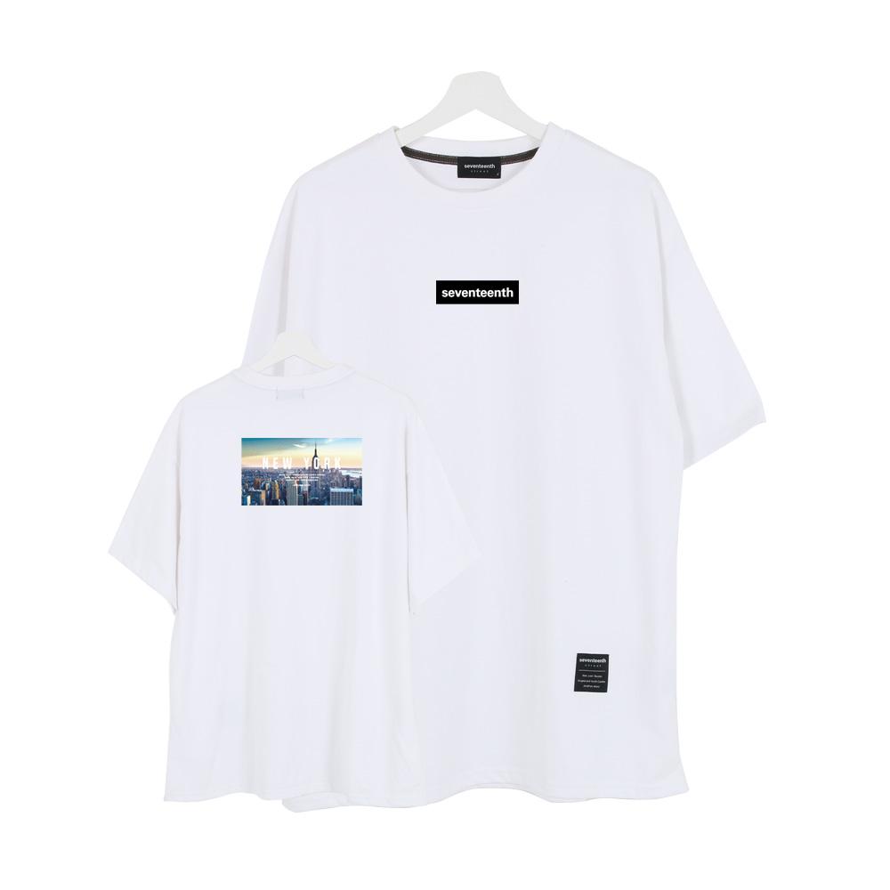 Seventeens City View New York Tshirts Ivory Ivory/Free