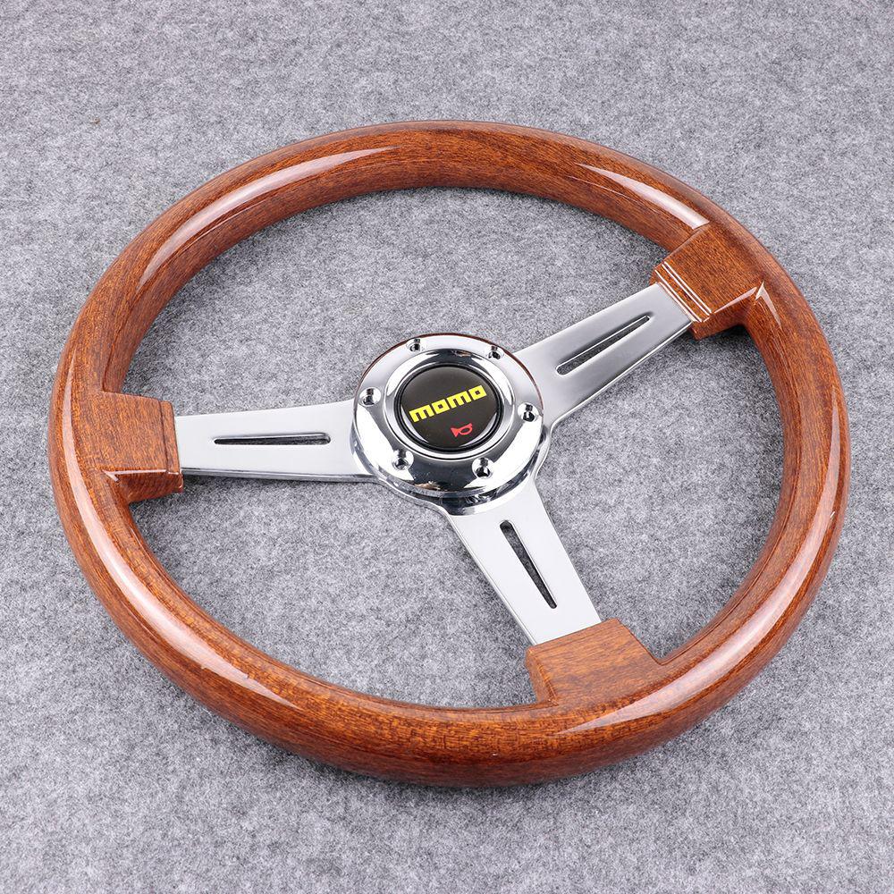 14" Retro Ferskentrefinish Ratt, Universell Passform for Beidouxing, Jetta & Yishen, Racing Titandesign