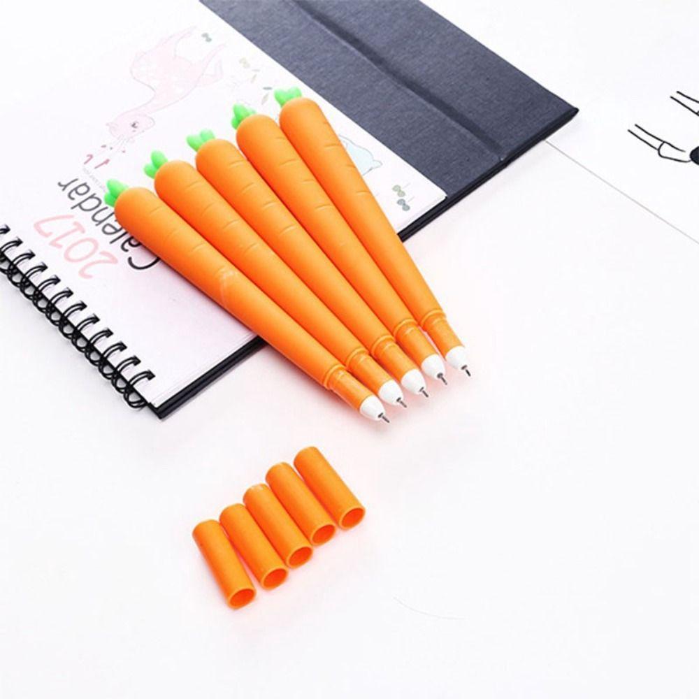1/5Pcs Quick-drying Gel Pen 0.5mm Exam Professional Pens Durable Erasable Pen