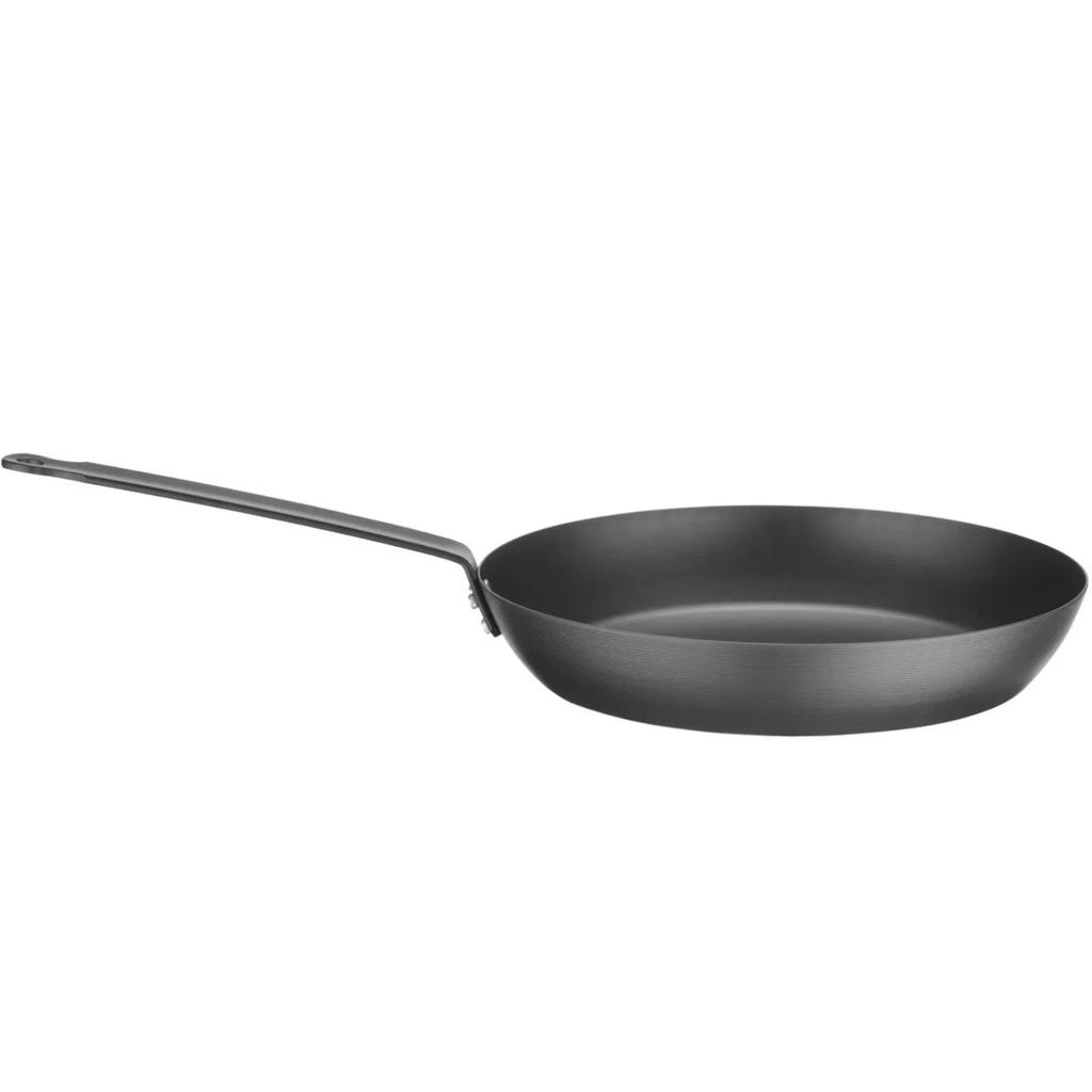 Frying Pan for All Types of Cookers, Made of Carbon Steel, Diameter 264 Mm