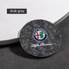 Car Water Coasters Non-slip Insulation Pad Round Cup Groove Mat For Alfa Romeo giulia stelvio giulietta 159 147 156 AccessoriesLR1 