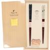FlaColle Chopsticks and Chopstick Rest Set a Message of Wakasa Paulownia Wood Wedding Gift [Housewarming/Moving Gift] Couple's [Includes Wishes]