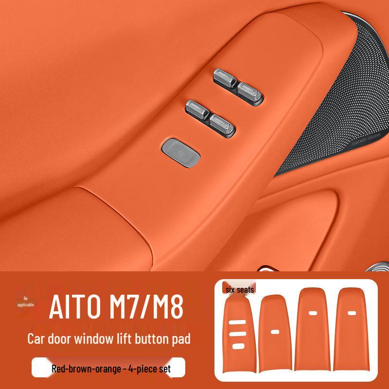 Silicone Armrest Protector for M7/M8 Car Door Window Lifter Panel