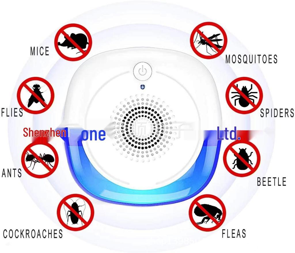 Dual-Speed Ultrasonic Pest Repeller for Mosquitoes, Cockroaches, and Mice