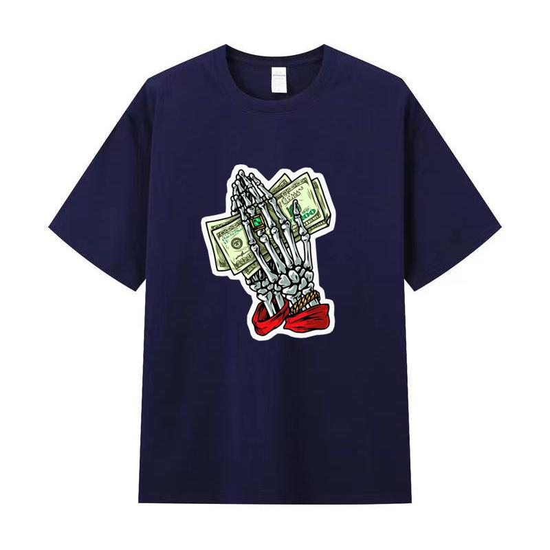 Tricou de vară pentru bărbați Tricou imprimat cu mâneci scurte din bumbac de înaltă calitate Tricou pentru femei Cămașă sport la modă Top de jogging casual