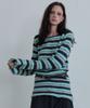 HERETIC Stripe Hairy Knit / Charcoal