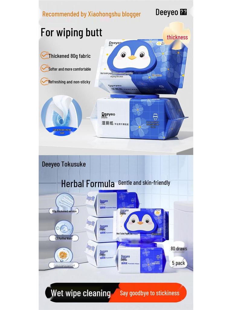 Large Pack of Soft, Skin-Friendly Wet Wipes for Refreshing and Hygienic Menstrual Cleaning