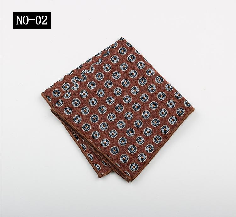 Kaffe Ficknäsduk Herrkostym High-End Mönster Polyester Siden Bankett Värd Retro Liten Fyrkantig Handduk Näsduk Bröstnäsduk