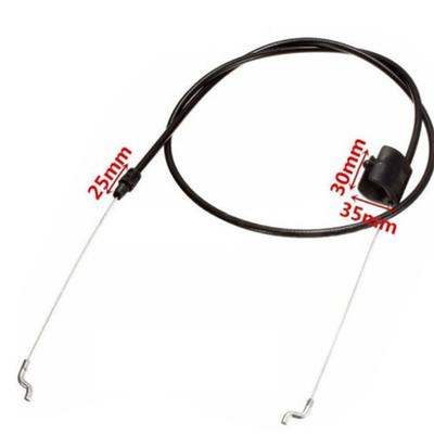 Throttle Pull Cable Replacement, Stainless Steel Bend, Stop Engine Function, Compatible with Mowers, Black
