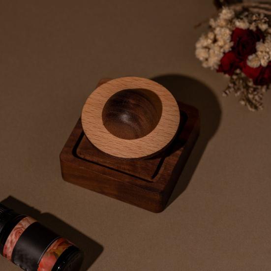 Walnut Wood Planetary Diffuser Handcrafted Aromatherapy Decor for Home Car Essential Oil-Free Wooden Gifts
