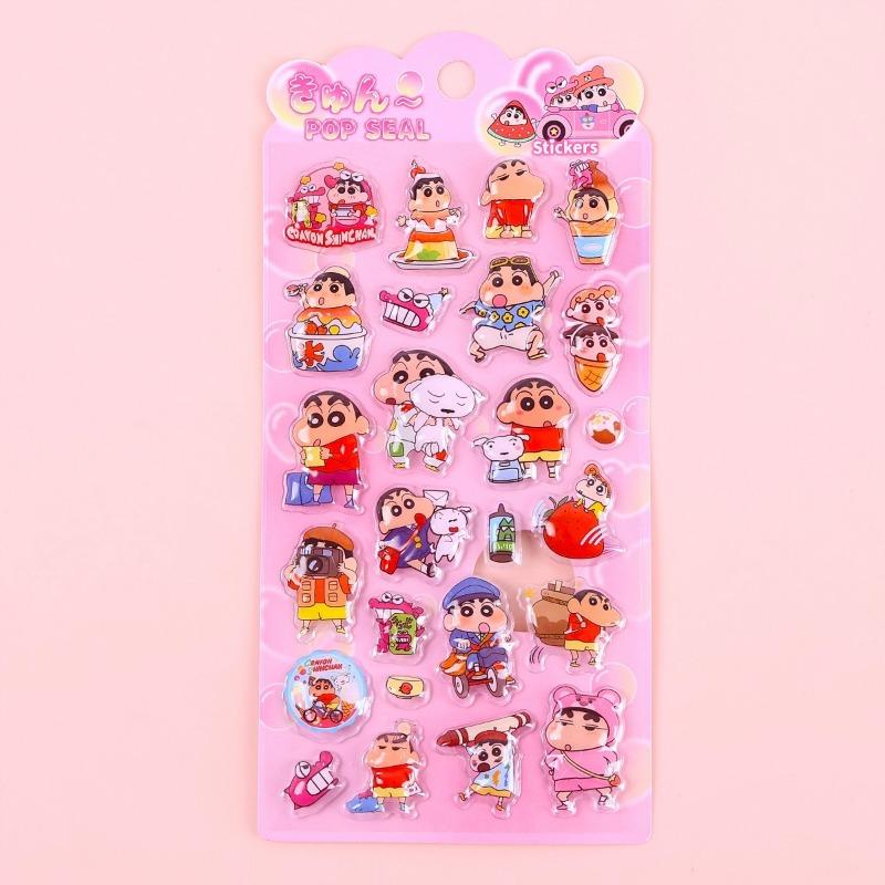 Crayon Shin-Chan Nohara Shinnosuke Cartoon Cute Relief Stickers Creative Animation Peripheral Hand Account Decoration Stickers