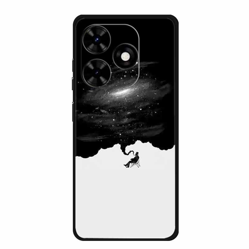 For Tecno Spark Go 2024 Case Luxury TPU Silicone Soft Back Cover Phone Cases for Tecno SparkGo 2024 BG6 Shockproof Flower Fundas