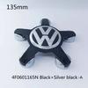 For VW Volkswagen Jetta MK5 Golf 4pcs 135mm Volkswagen Golf Polo Car Wheel Center Caps 5Pins Rim Hub Cover Hubcap Logo Badge Emb