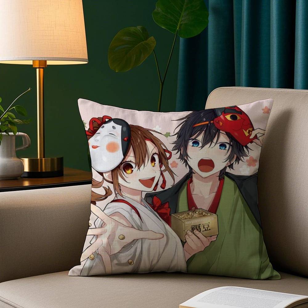 H-Horimiya Anime Pillow Case Plush Fabric Soft Pillowcase Double Sided Print Sofa Cushion Cover Throw